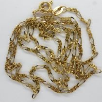 18ct gold neck chain, L: 58 cm, 5.7g. UK P&P Group 0 (£6+VAT for the first lot and £1+VAT for