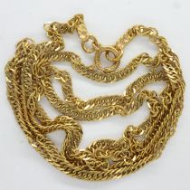 18ct gold neck chain, L: 40 cm, 3.4g. UK P&P Group 0 (£6+VAT for the first lot and £1+VAT for