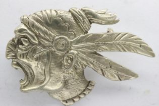 WWII silver brooch for the US 93rd Aero Squadron. UK P&P Group 1 (£16+VAT for the first lot and £2+