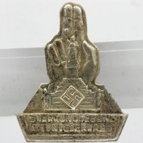 Third Reich 1933 Niederewald Hitler Youth Protest for the return of the Tsar Tinnie Badge. UK P&P