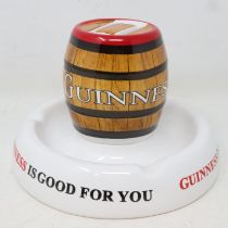 Mintons Guinness advertising ashtray, no cracks or chips, D: 14 cm. UK P&P Group 1 (£16+VAT for