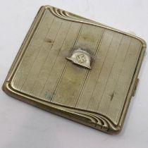 WWII German soldiers cigarette case. UK P&P Group 1 (£16+VAT for the first lot and £2+VAT for