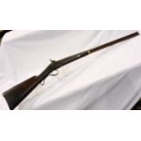 Thomas Irwin Enniskillen 19th century 12 gauge shotgun with ram rod. UK P&P Group 3 (£30+VAT for the