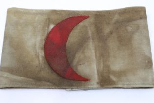WWI Ottoman Empire (Turkish) Red Crescent Medics armband. UK P&P Group 1 (£16+VAT for the first