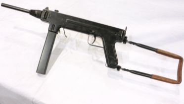 Madsen SMG, full working bolt, numbered 113213, with deactivation certificate. This model as used by