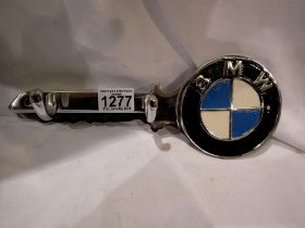 Cast aluminium BMW key hook, W: 30 cm. UK P&P Group 1 (£16+VAT for the first lot and £2+VAT for