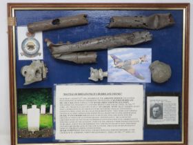 Battle of Britain Hurricane fragments, recovered from an aircraft which crashed near Langford Bridge
