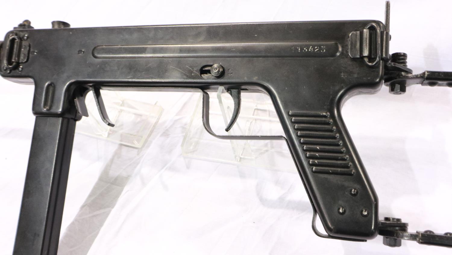 Madsen SMG, full working bolt, numbered 113213, with deactivation certificate. This model as used by - Image 2 of 3