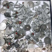 Over 200 Third Reich Winterhilf fund-raising badges, all have either pins or stones missing etc.