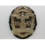 1943 dated German NSKK (Transport Corps) sleeve badge. UK P&P Group 1 (£16+VAT for the first lot and