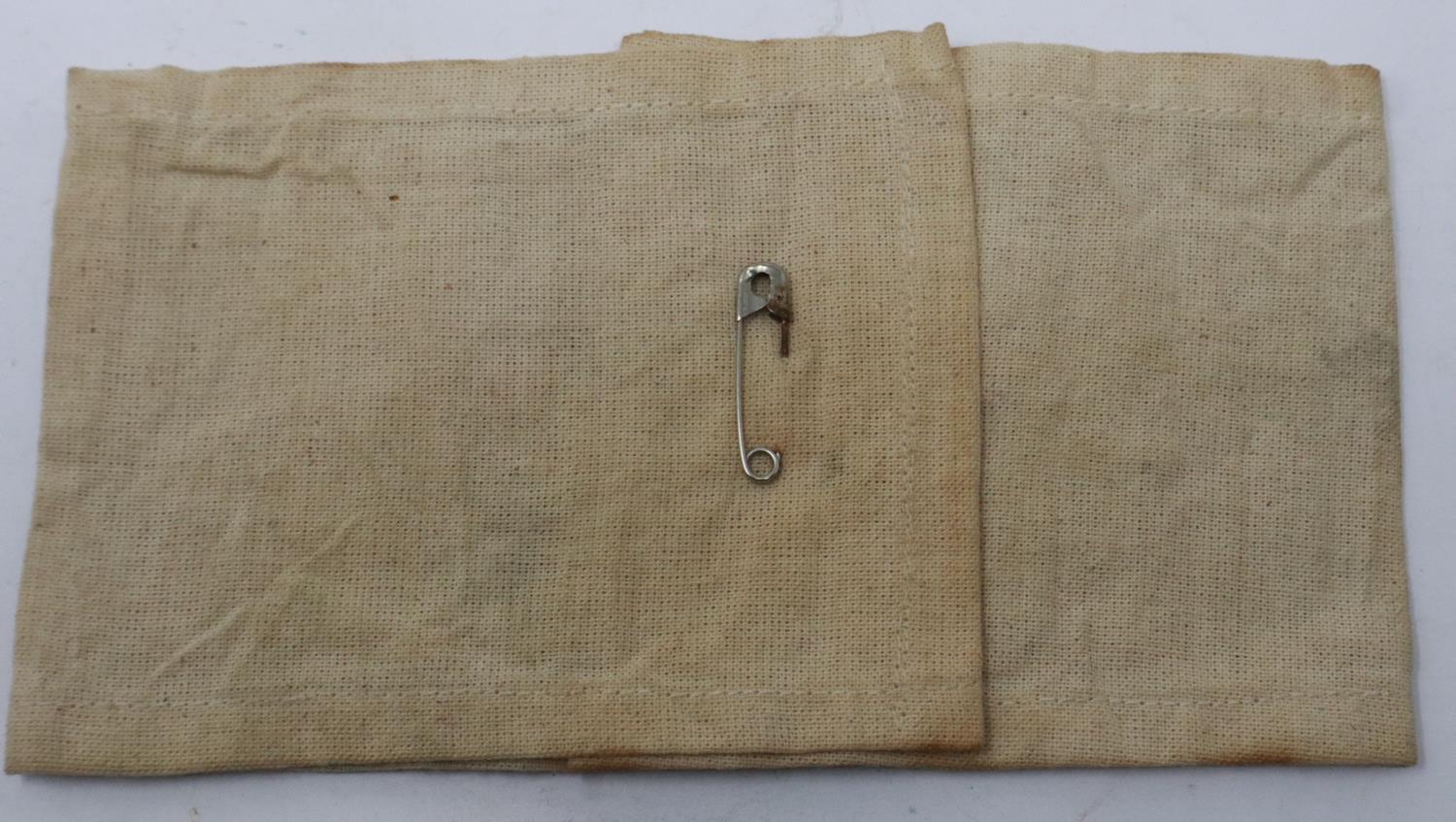WWII Free French of the Interior (Resistance) official issued armband. These were worn after - Image 2 of 2