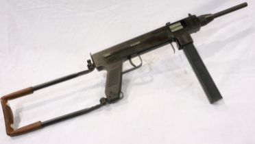 Madsen 1970's full size replica SMG by Hudson. UK P&P Group 3 (£30+VAT for the first lot and £8+