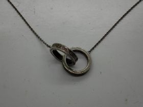 925 silver Tiffany & Co necklace, L: 40 cm. UK P&P Group 0 (£6+VAT for the first lot and £1+VAT