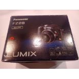 Panasonic Lumix FZ28 digital camera, boxed. UK P&P Group 1 (£16+VAT for the first lot and £2+VAT for