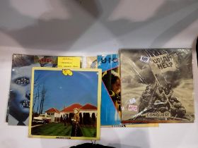 Five UFO albums and two Uriah Heap albums. UK P&P Group 2 (£20+VAT for the first lot and £4+VAT