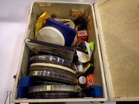 Dansette Consort 4 portable reel to reel tape player, with a case of tape reels. Not available for