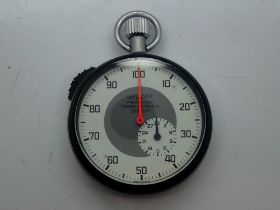 Lemonia Preston timer division stop watch in an Omega box. UK P&P Group 1 (£16+VAT for the first lot