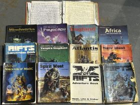 Mixed books and manuals relating to games including Palladium. Not available for in-house P&P