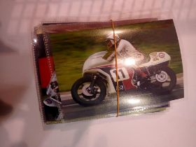Quantity of motor cycle press release photographs. UK P&P Group 2 (£20+VAT for the first lot and £