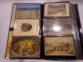 Album containing postcards, including Bamforth's examples. UK P&P Group 1 (£16+VAT for the first lot