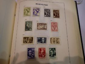 Davo album containing Belgian stamps, 1849 and later, part filled. UK P&P Group 1 (£16+VAT for the