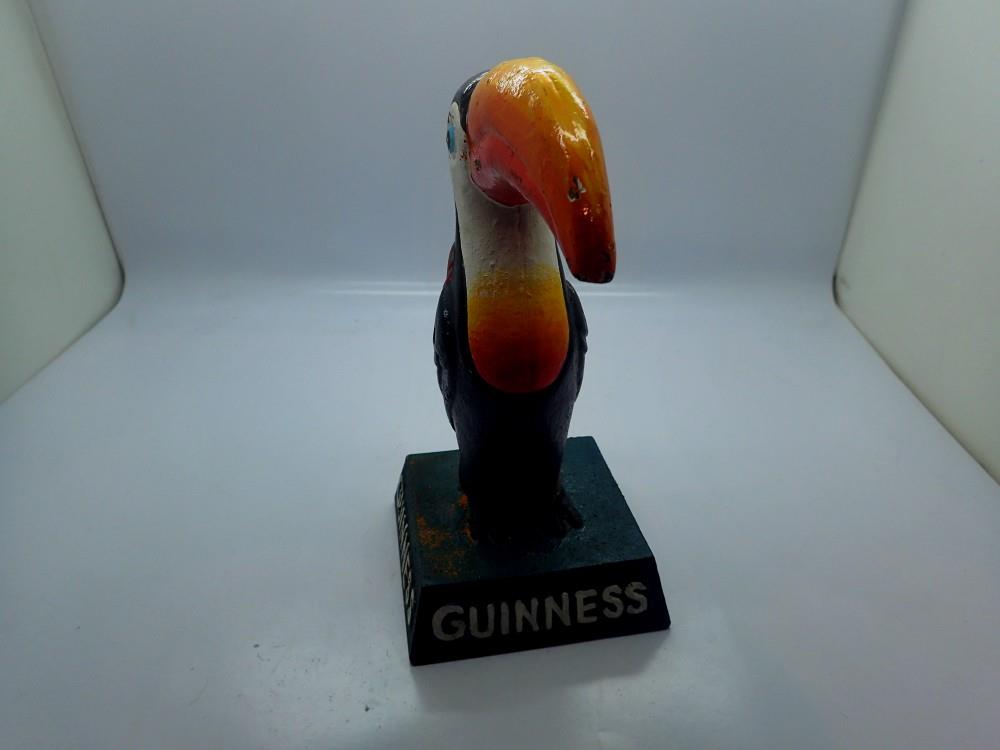 Cast iron Guinness toucan figurine, H: 20 cm. UK P&P Group 3 (£30+VAT for the first lot and £8+VAT - Image 2 of 2