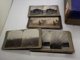 Eighteen WWI stereoscope slides. UK P&P Group 2 (£20+VAT for the first lot and £4+VAT for subsequent