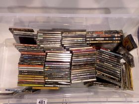 Good selection of heavy rock CD's (100+) with DVD's, Stranglers VHS and three cassettes. UK P&P