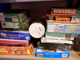 Collection of mixed jigsaws and games. Not available for in-house P&P