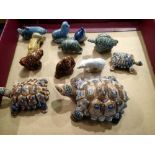 Nine Wade Whimsies and three turtles. UK P&P Group 2 (£20+VAT for the first lot and £4+VAT for