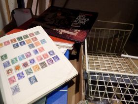 Quantity of world stamps and albums. Not available for in-house P&P