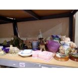 Quantity of mixed ceramics, including Royal Doulton and Wedgwood. Not available for in-house P&P