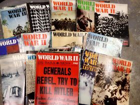 Large quantity of World War II magazines. Not available for in-house P&P