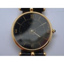 VAN CLEEF & ARPLES: Classic Collection gents 18ct gold cased manual wind wristwatch with Piaget