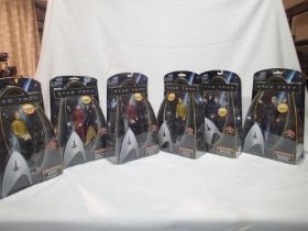 Six Star Trek Playmates, all H: 15 cm, near mint, boxes with wear. UK P&P Group 2 (£20+VAT for the