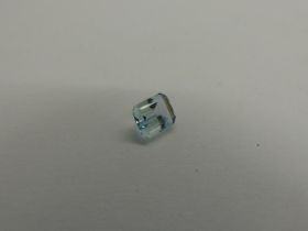 Loose emerald-cut aquamarine, 1.73ct. UK P&P Group 0 (£6+VAT for the first lot and £1+VAT for