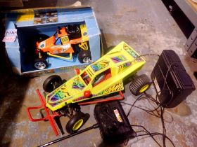Two remote control cars. Not available for in-house P&P