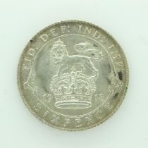 1918 - Silver sixpence of King George V - gVF grade. UK P&P Group 0 (£6+VAT for the first lot and £