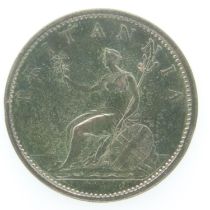 1807 Copper penny of George III - gVF grade. UK P&P Group 0 (£6+VAT for the first lot and £1+VAT for