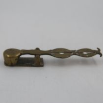 A set of 19th century brass pocket sovereign scales. UK P&P Group 0 (£6+VAT for the first lot and £