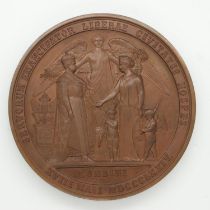 A bronze table commemorative for His Imperial Majesty The Emperor of All The Russias, Czar Alexander