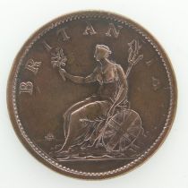 1807 Copper Penny of George III - VF grade. UK P&P Group 0 (£6+VAT for the first lot and £1+VAT