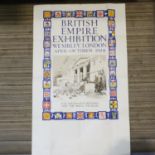 1924 British empire exhibition Wembley poster, stamp mark version. UK P&P Group 2 (£20+VAT for the