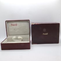 Piaget wristwatch box with outer box. UK P&P Group 1 (£16+VAT for the first lot and £2+VAT for