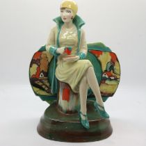 Peggy Davies limited edition figurine, Afternoon Tea, 457/650, no cracks or chips, H: 23 cm. UK P&