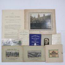 A collection of mixed 19th and 20th century World Fair and International Exhibition ephemera. UK P&P