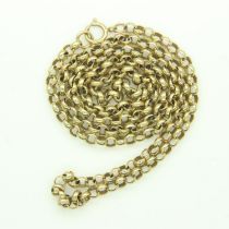 9ct gold link chain, L: 50cm, 9.6g. UK P&P Group 0 (£6+VAT for the first lot and £1+VAT for