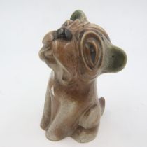 Langley Bonzo ceramic dog from 1930, H: 20 cm. UK P&P Group 2 (£20+VAT for the first lot and £4+