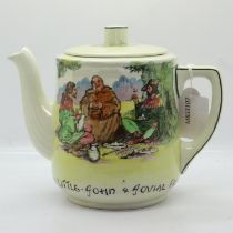 Royal Doulton series ware teapot, Under the Greenwood Tree, no cracks or chips, H: 19cm. UK P&P