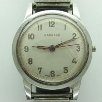 GARRARD: gents wristwatch, with expanding bracelet and 1964 ICI inscription verso, not working at